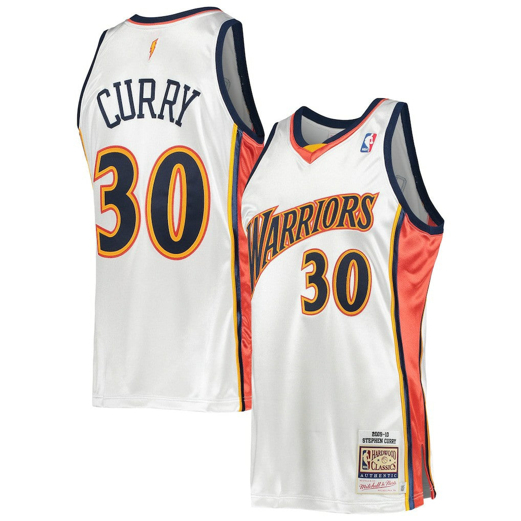 Stephen Curry Golden State Warriors 2009/10 Hardwood Classics Authentic Jersey White - NBA