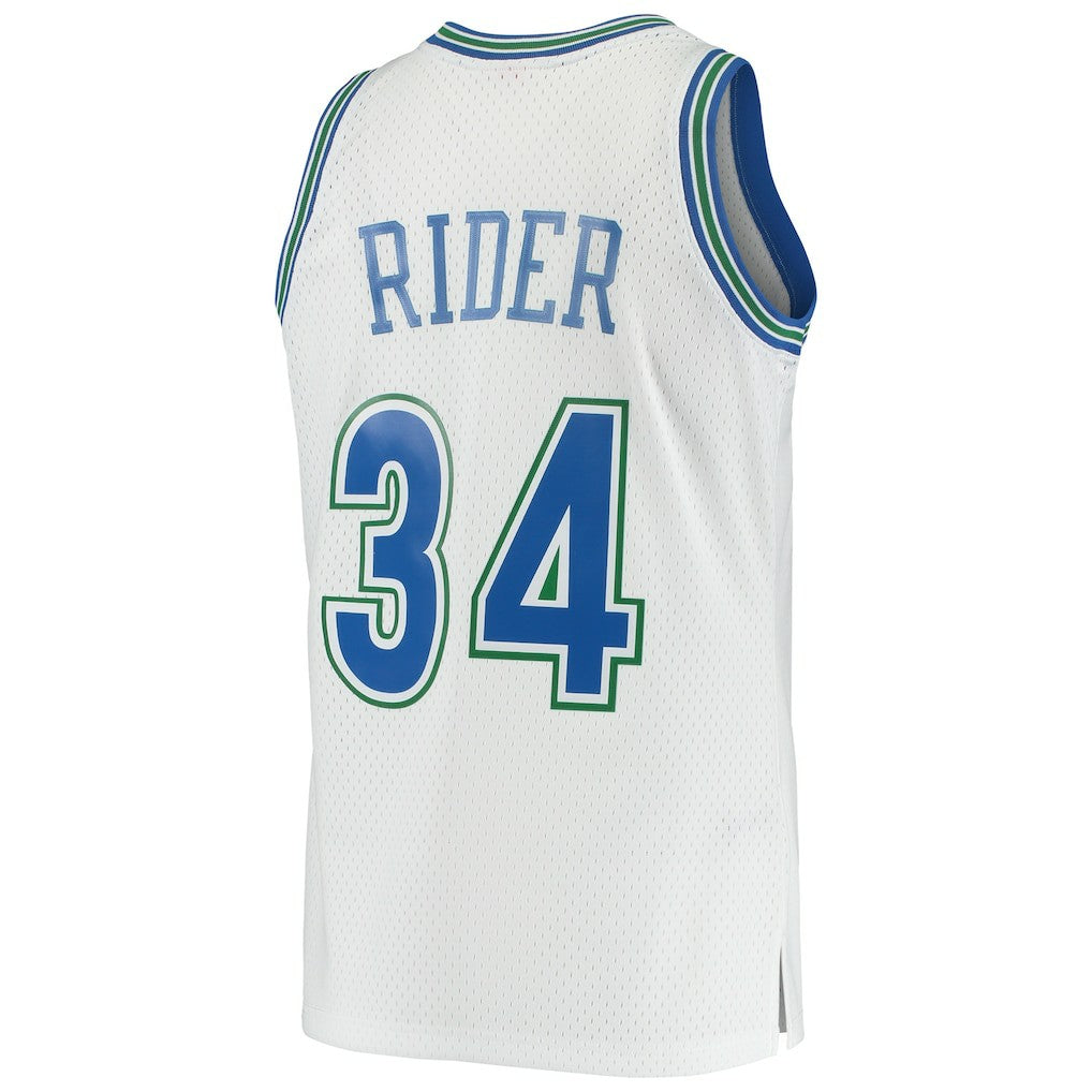 Isaiah Rider Minnesota Timberwolves 1995/96 Hardwood Classics Swingman Jersey White - NBA