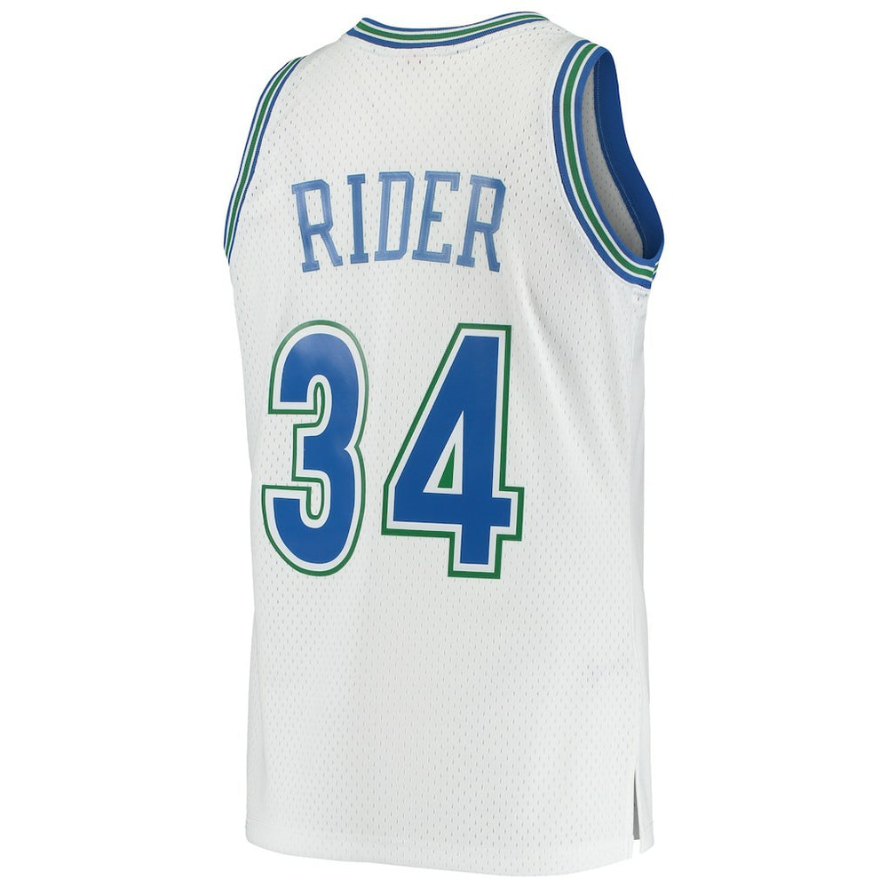 Isaiah Rider Minnesota Timberwolves 1995/96 Hardwood Classics Swingman Jersey White - NBA