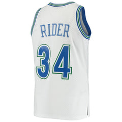 Isaiah Rider Minnesota Timberwolves 1995/96 Hardwood Classics Swingman Jersey White - NBA