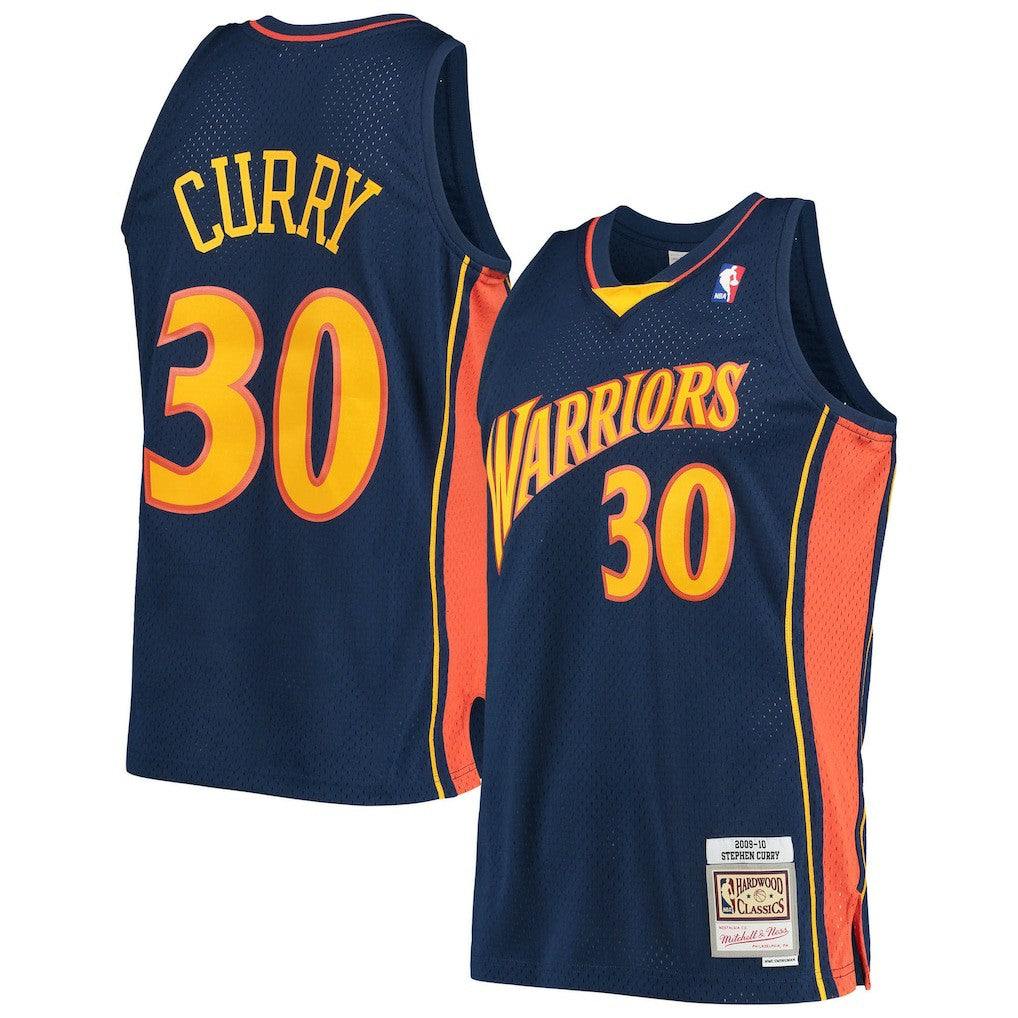 Stephen Curry Golden State Warriors Hardwood Classics Swingman Jersey Navy - NBA