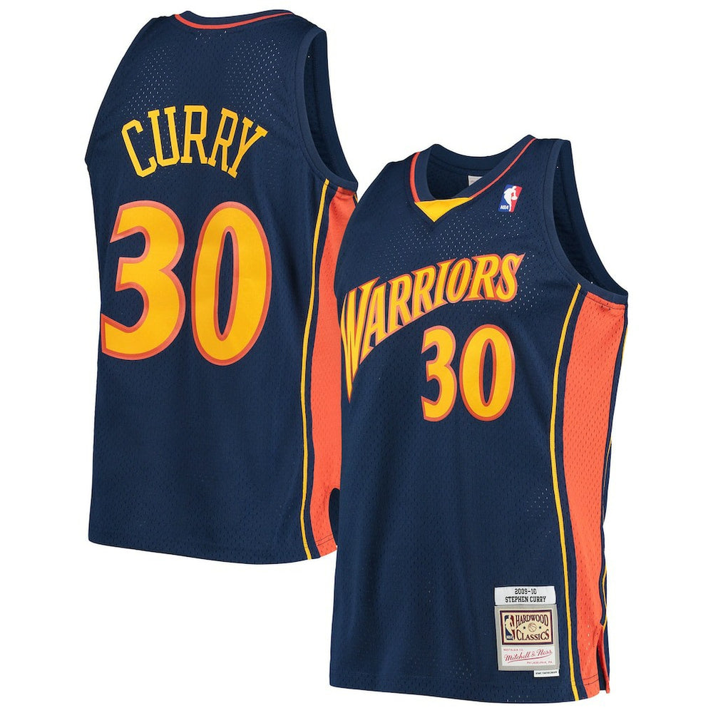 Stephen Curry Golden State Warriors Hardwood Classics Swingman Jersey Navy - NBA