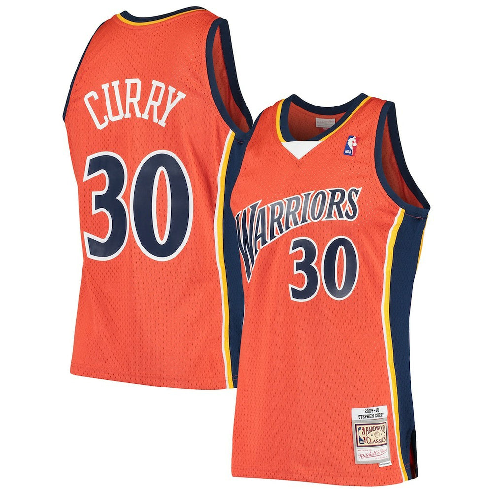 Stephen Curry Golden State Warriors Hardwood Classics Swingman Jersey Orange - NBA