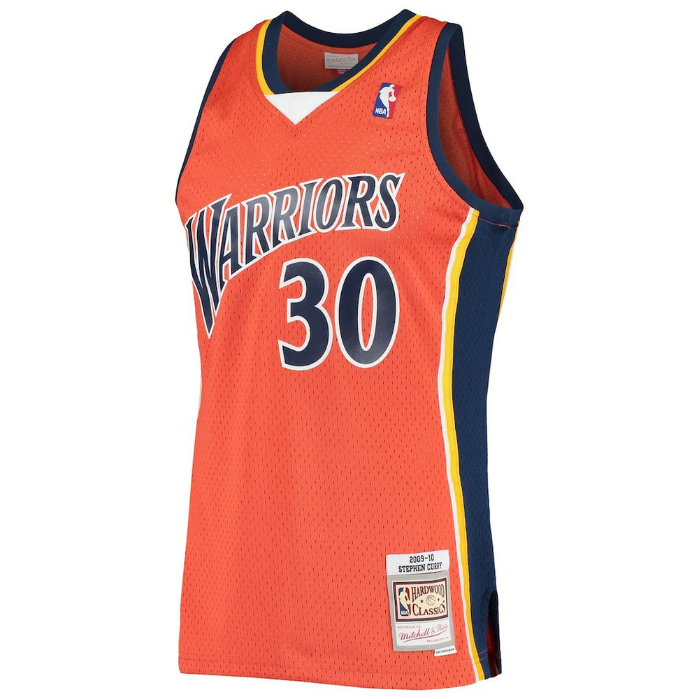 Stephen Curry Golden State Warriors Hardwood Classics Swingman Jersey Orange - NBA