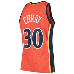 Stephen Curry Golden State Warriors Hardwood Classics Swingman Jersey Orange - NBA
