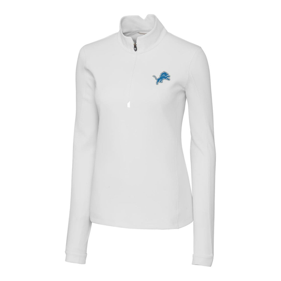 Detroit Lions Cutter & Buck Women's Traverse Half-Zip Pullover Jacket White | NFL