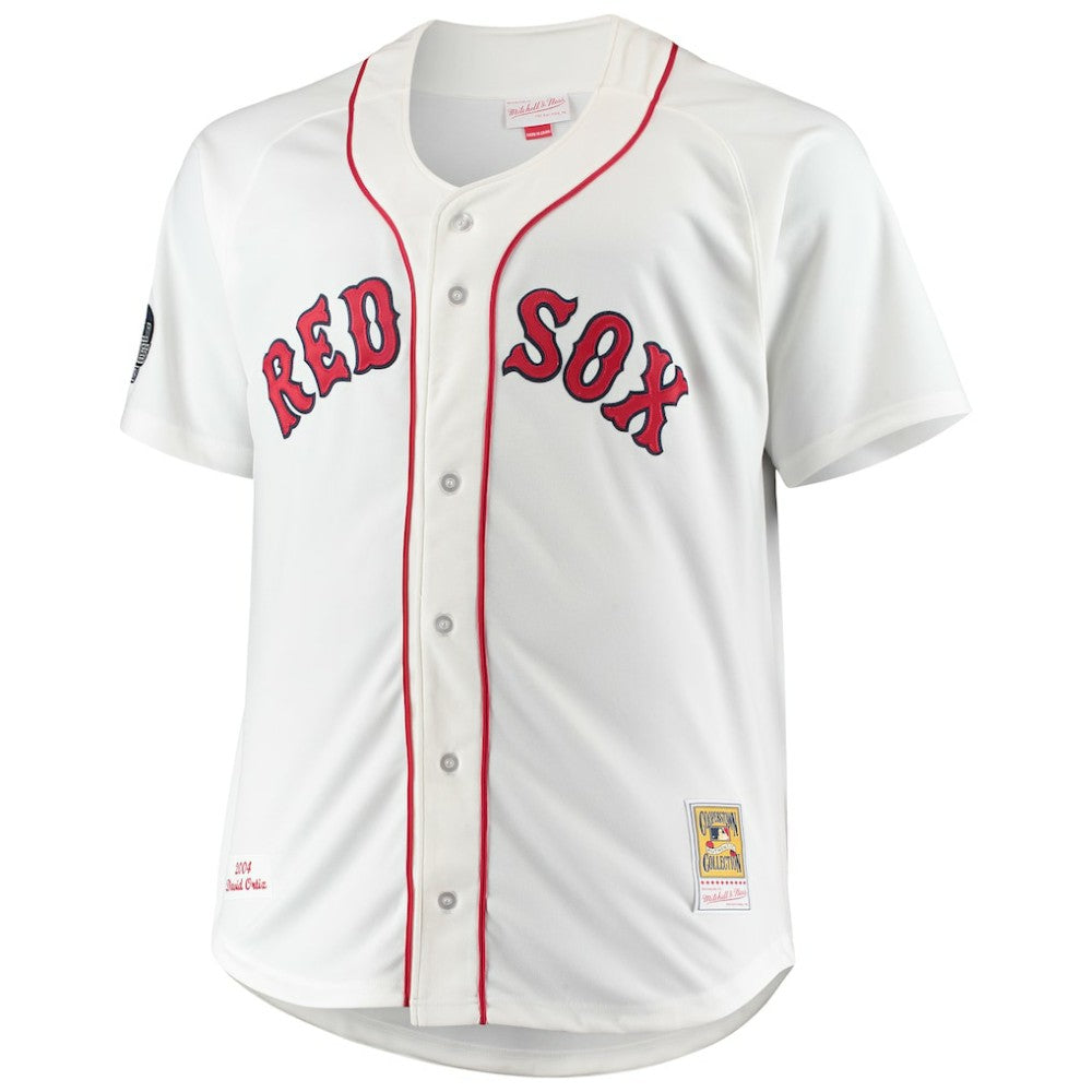 David Ortiz Boston Red Sox Mitchell & Ness Big & Tall Home Authentic Player Jersey - MLB