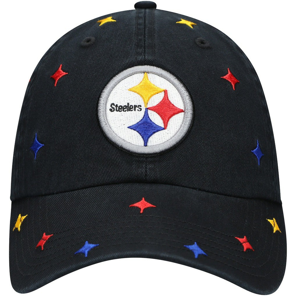 Pittsburgh Steelers '47 Women's Multi Confetti Clean Up Adjustable Hat Black | 47 brand