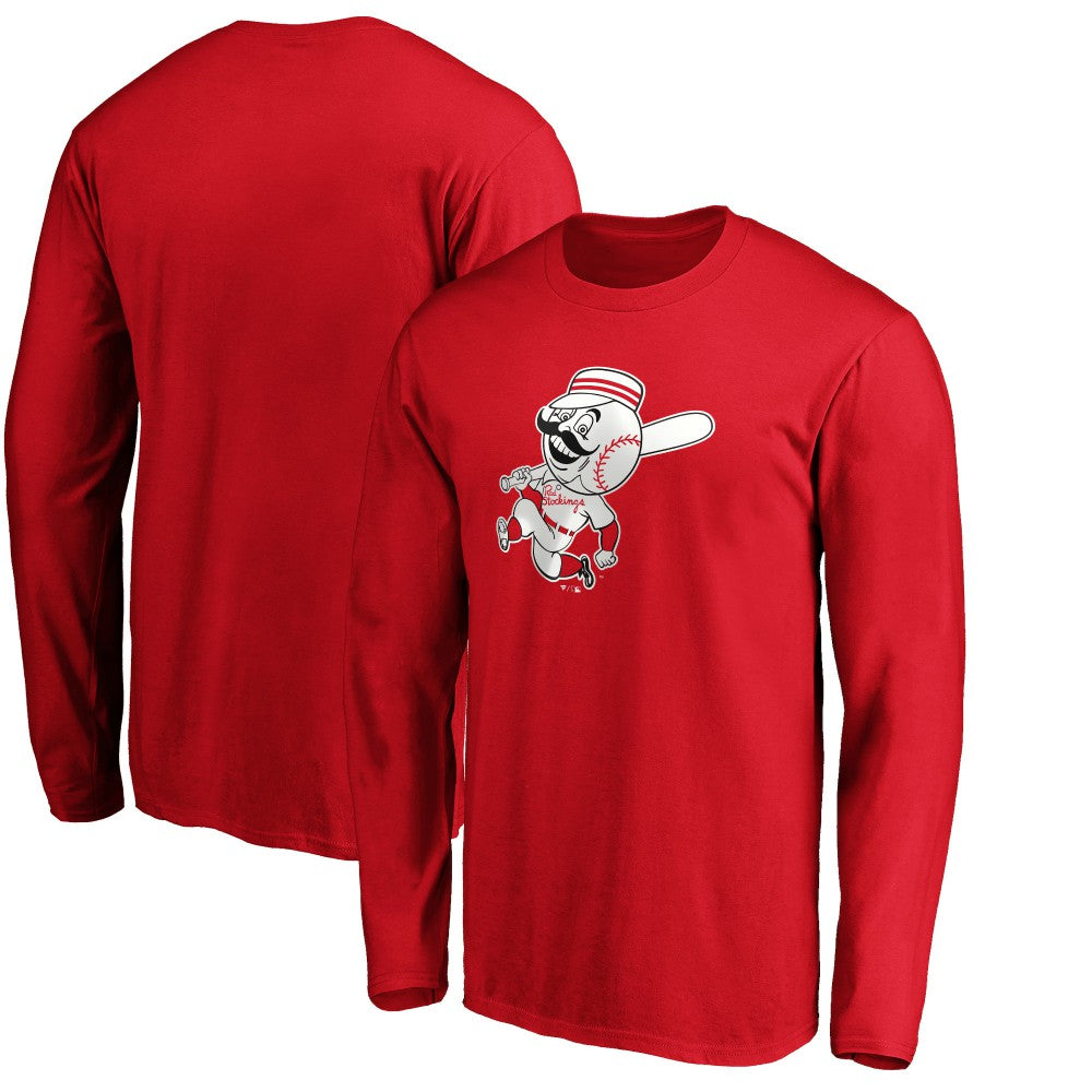 Cincinnati Reds Cooperstown Collection Huntington Logo Long Sleeve T-Shirt - MLB