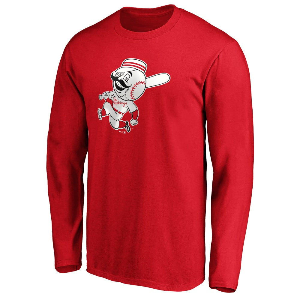 Cincinnati Reds Cooperstown Collection Huntington Logo Long Sleeve T-Shirt - MLB