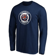 Detroit Tigers Cooperstown Collection Huntington Logo Long Sleeve T-Shirt - MLB