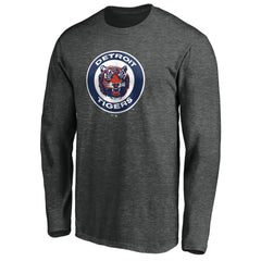 Detroit Tigers Cooperstown Collection Huntington Logo Long Sleeve T-Shirt - MLB
