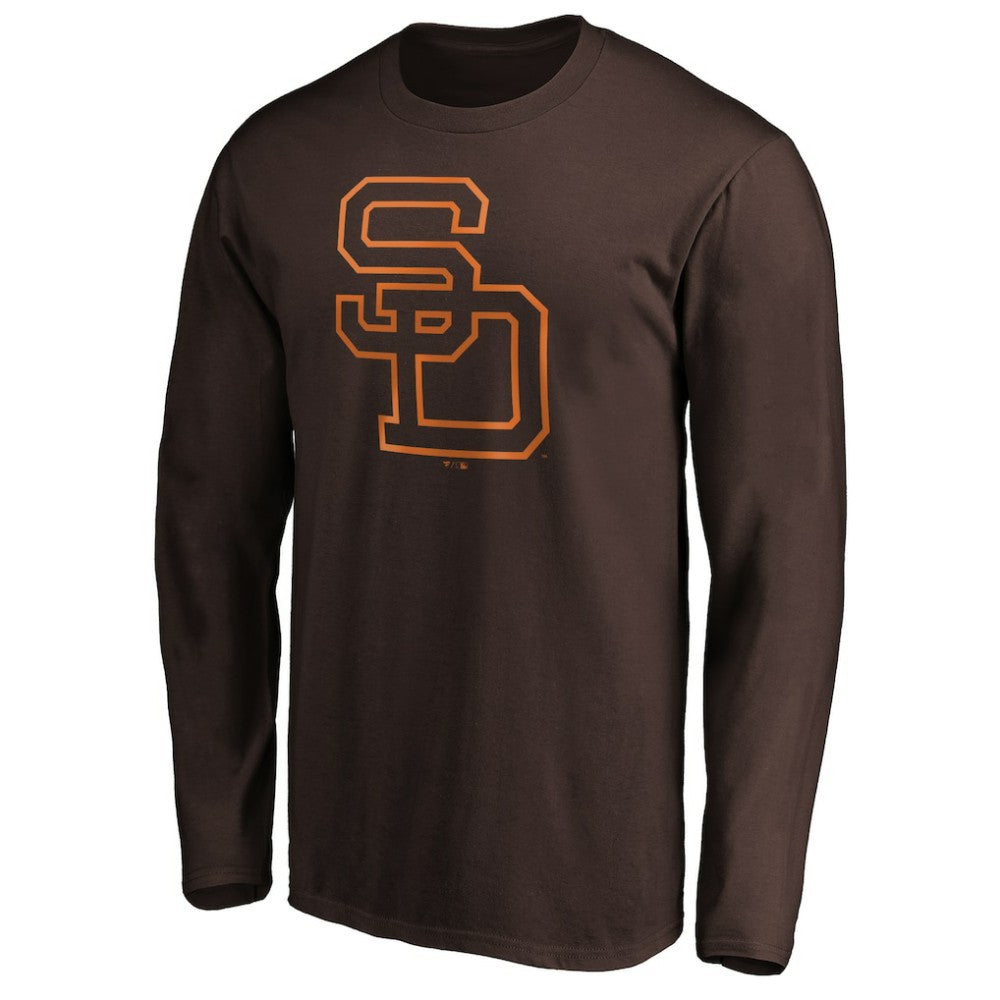 San Diego Padres Cooperstown Collection Huntington Logo Long Sleeve T-Shirt - MLB