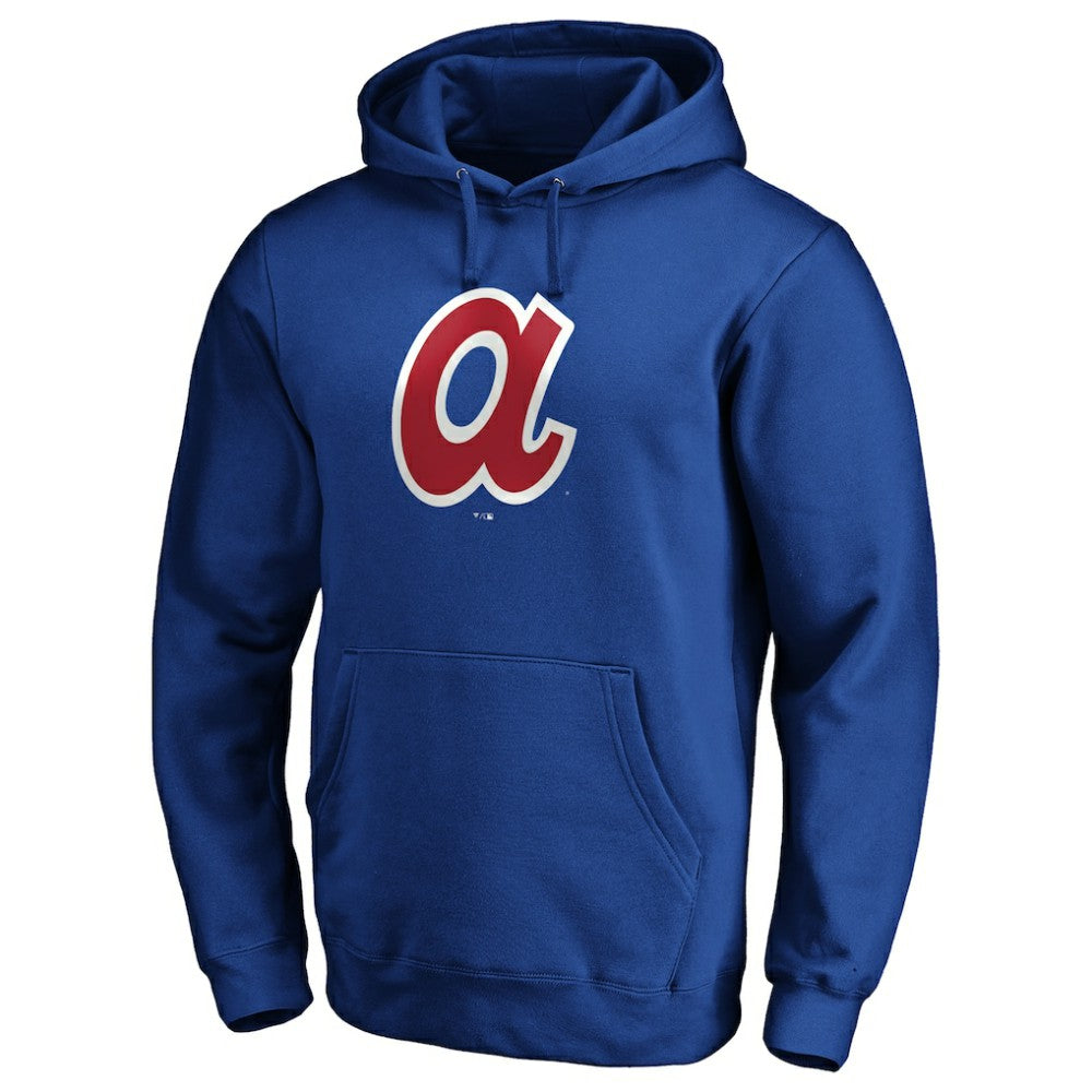 Atlanta Braves Cooperstown Collection Huntington Logo Fitted Pullover Hoodie - MLB