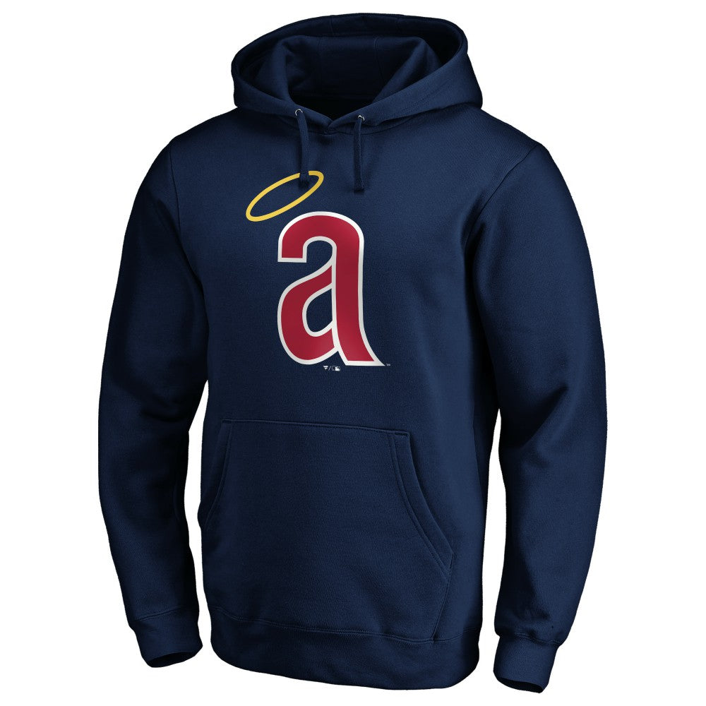 California Angels Cooperstown Collection Huntington Logo Fitted Pullover Hoodie - MLB