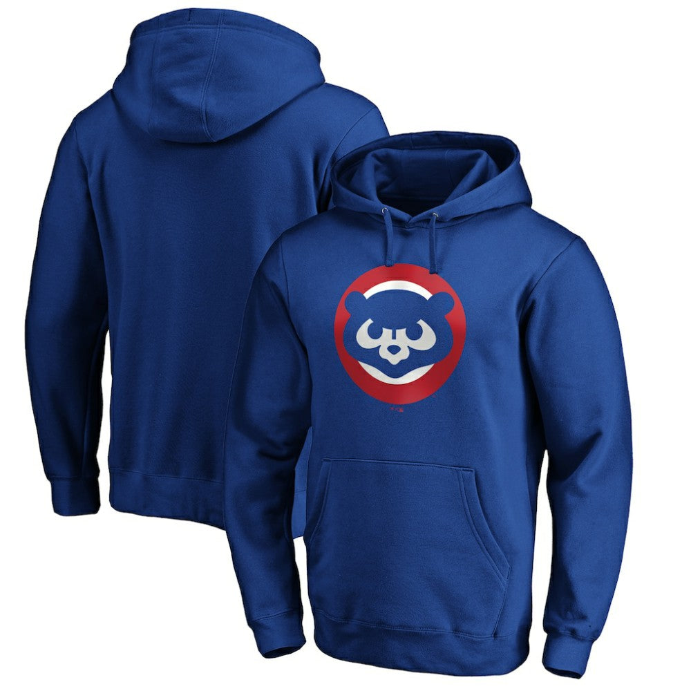 Chicago Cubs Cooperstown Collection Huntington Logo Fitted Pullover Hoodie - MLB