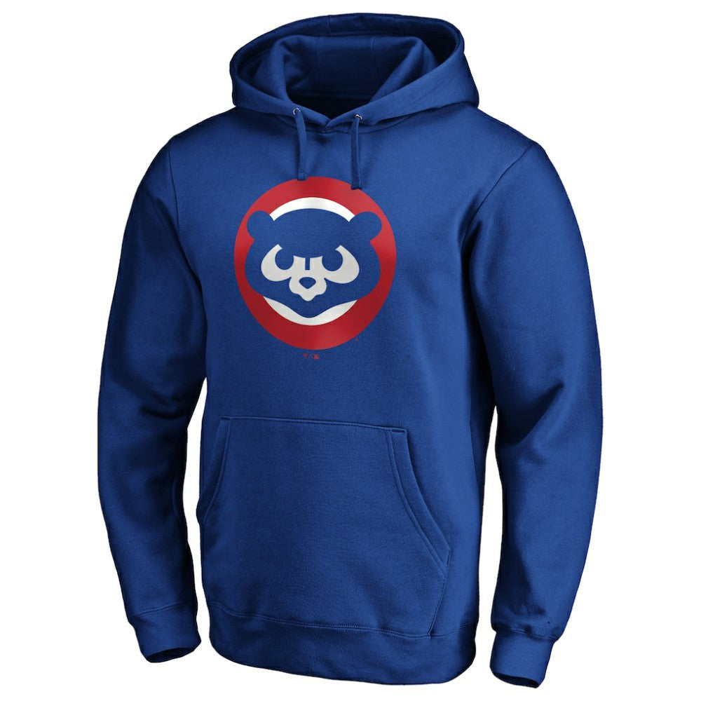 Chicago Cubs Cooperstown Collection Huntington Logo Fitted Pullover Hoodie - MLB