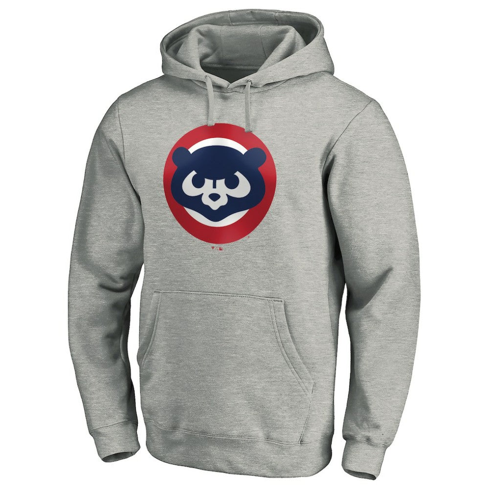 Chicago Cubs Cooperstown Collection Huntington Logo Fitted Pullover Hoodie - MLB