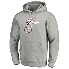 Cincinnati Reds Cooperstown Collection Huntington Logo Fitted Pullover Hoodie - MLB