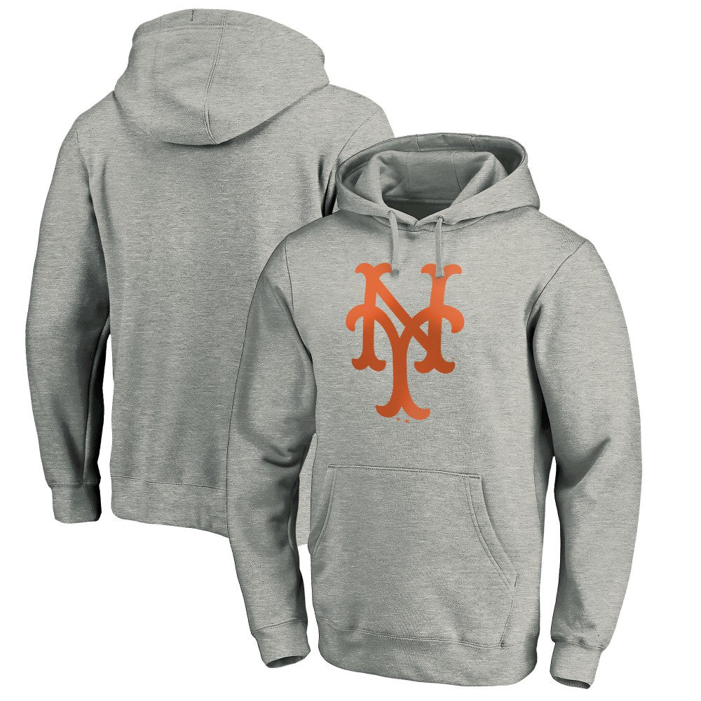 New York Mets Cooperstown Collection Huntington Logo Fitted Pullover Hoodie - MLB