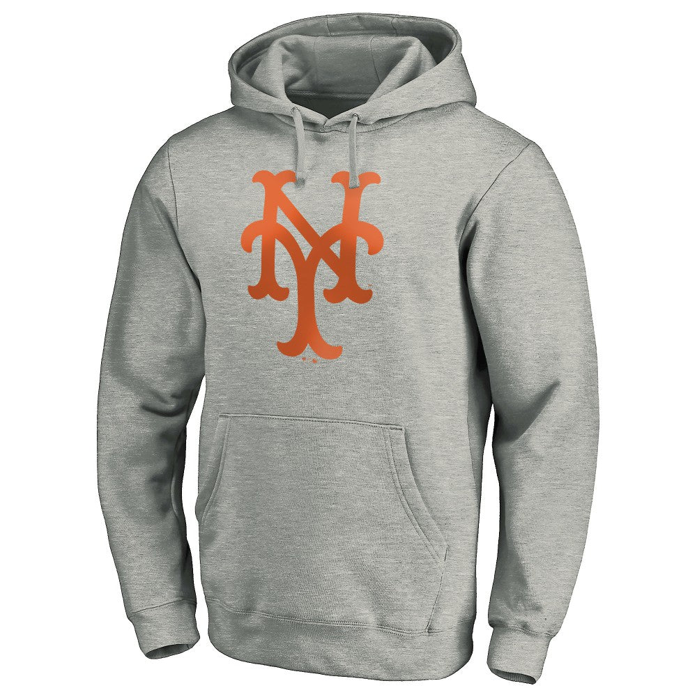 New York Mets Cooperstown Collection Huntington Logo Fitted Pullover Hoodie - MLB