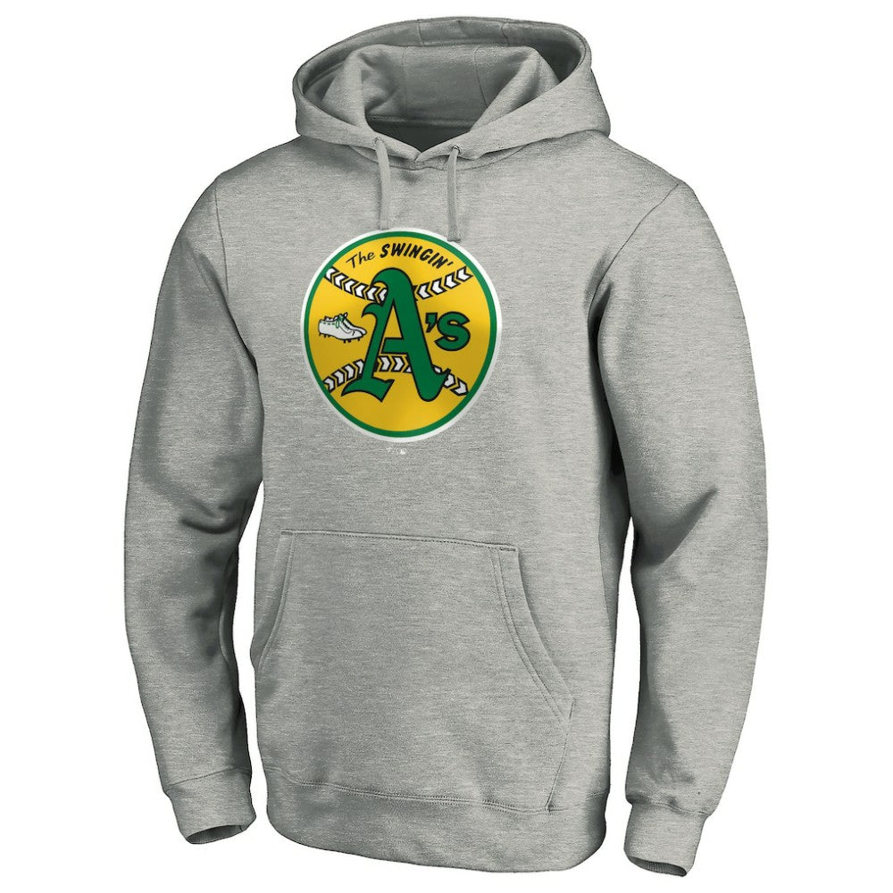 Athletics Cooperstown Collection Huntington Logo Fitted Pullover Hoodie - MLB