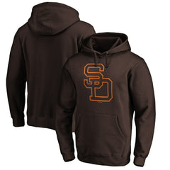 San Diego Padres Cooperstown Collection Huntington Logo Fitted Pullover Hoodie - MLB