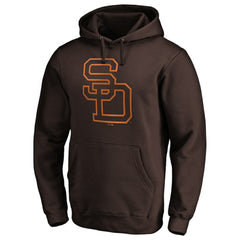 San Diego Padres Cooperstown Collection Huntington Logo Fitted Pullover Hoodie - MLB