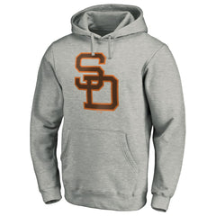 San Diego Padres Cooperstown Collection Huntington Logo Fitted Pullover Hoodie - MLB