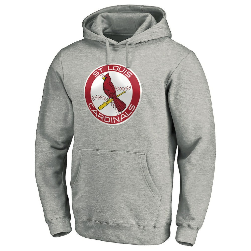 St. Louis Cardinals Cooperstown Collection Huntington Logo Fitted Pullover Hoodie - MLB