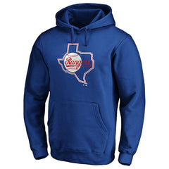 Texas Rangers Cooperstown Collection Huntington Logo Fitted Pullover Hoodie - MLB
