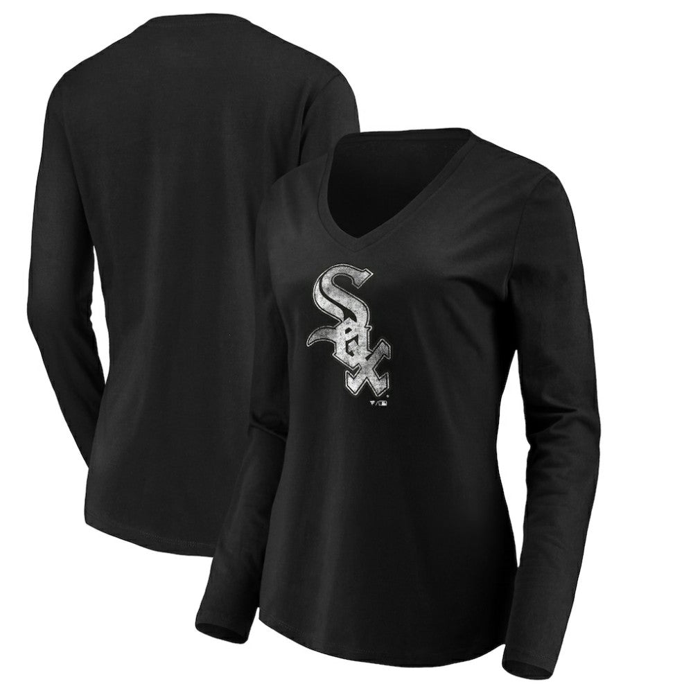Chicago White Sox Women's Core Distressed Team Long Sleeve T-Shirt - MLB