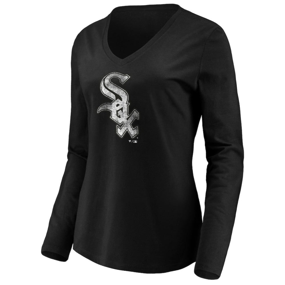 Chicago White Sox Women's Core Distressed Team Long Sleeve T-Shirt - MLB