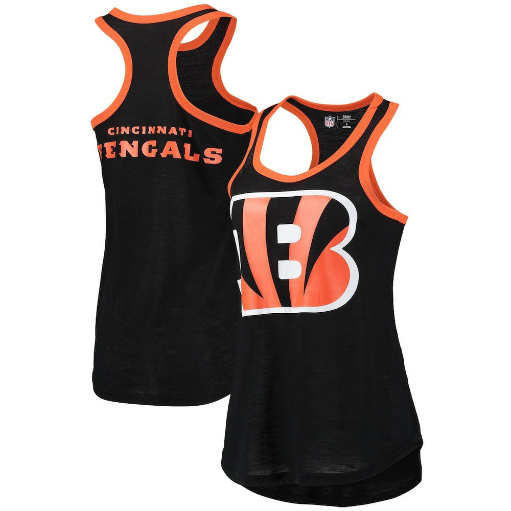 Cincinnati Bengals G-III 4Her by Carl Banks Women's Tater Burnout Tank Top Black | NFL