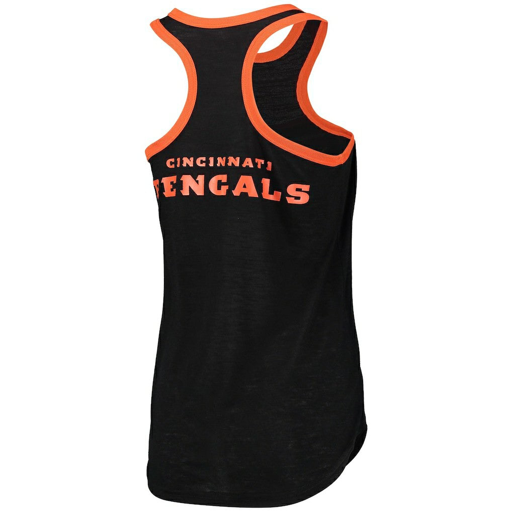 Cincinnati Bengals G-III 4Her by Carl Banks Women's Tater Burnout Tank Top Black | NFL