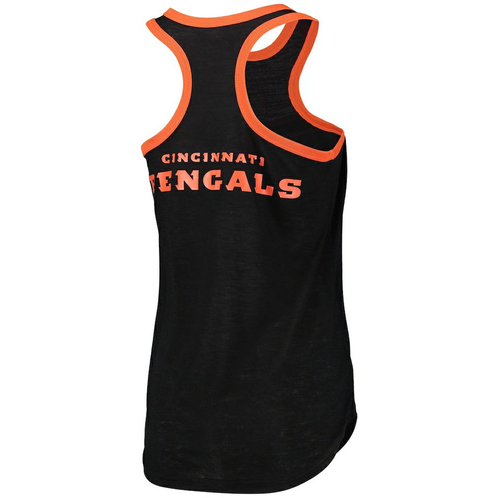 Cincinnati Bengals G-III 4Her by Carl Banks Women's Tater Burnout Tank Top Black | NFL