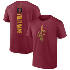 Cleveland Cavaliers Playmaker Personalized Name & Number T-Shirt Wine - NBA