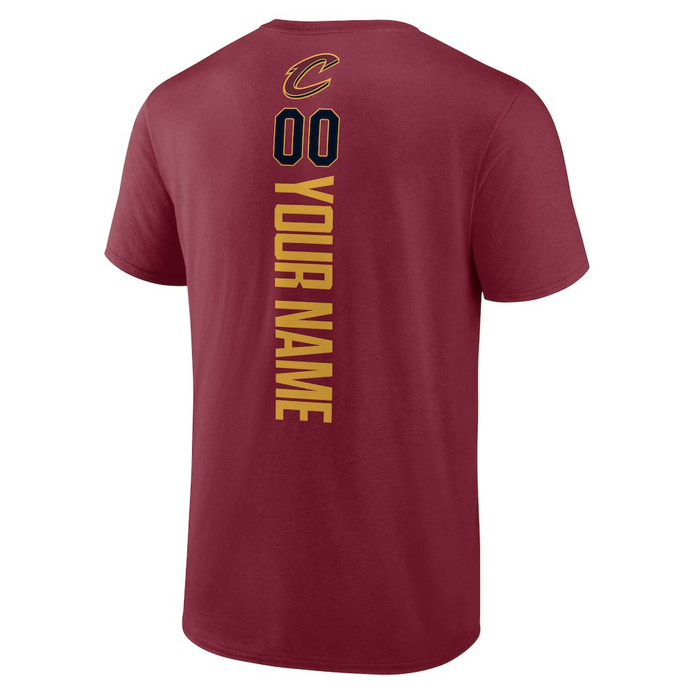 Cleveland Cavaliers Playmaker Personalized Name & Number T-Shirt Wine - NBA
