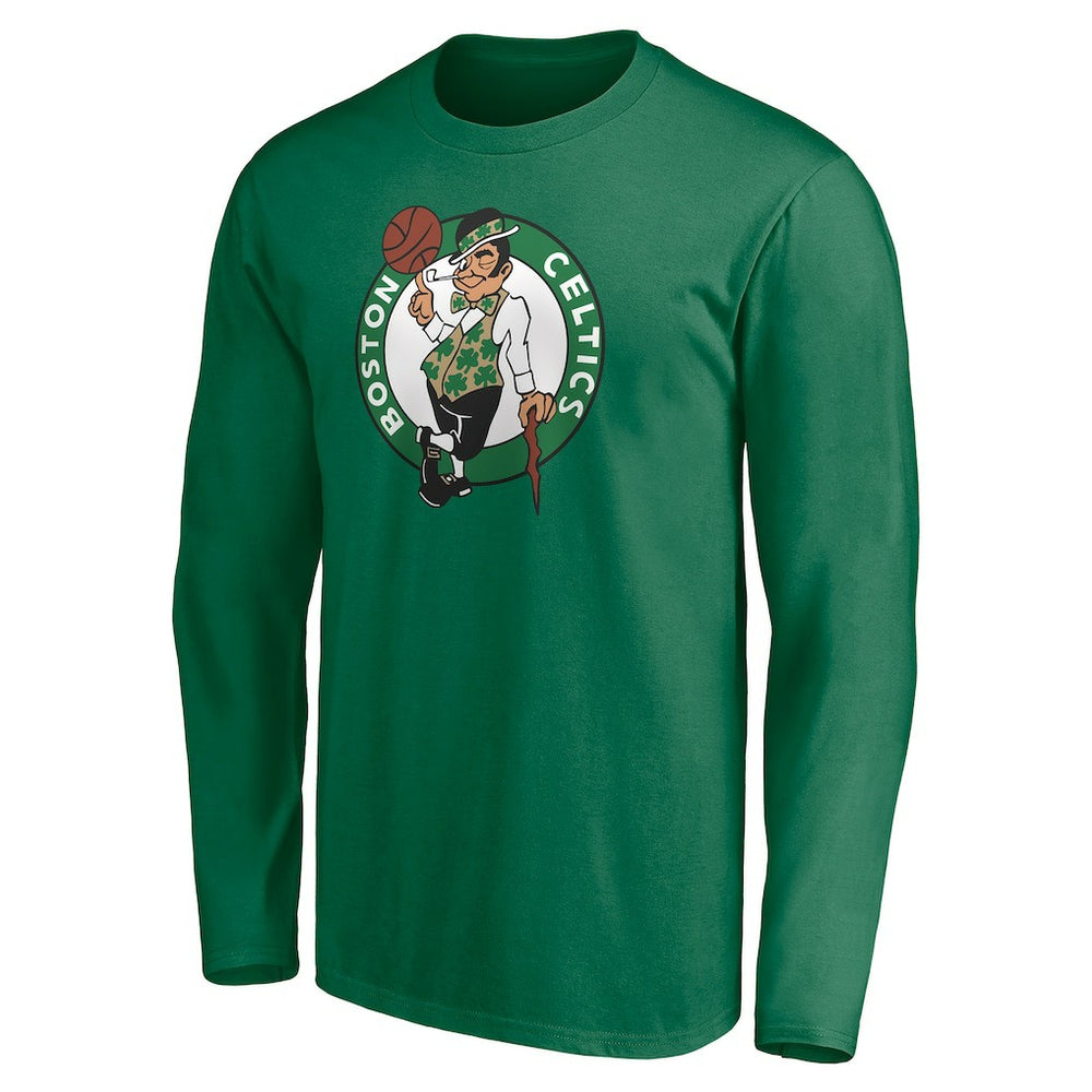 Boston Celtics Playmaker Personalized Name & Number Long Sleeve T-Shirt Green - NBA