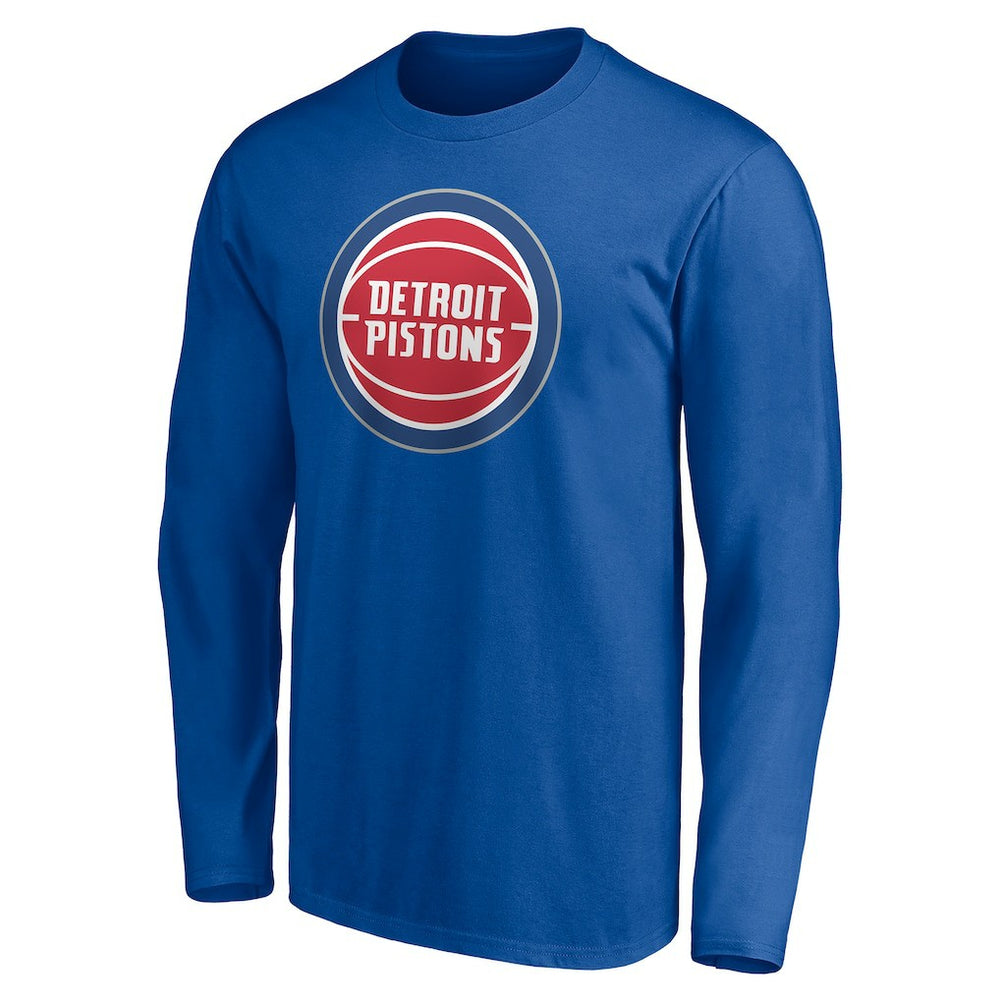 Detroit Pistons Playmaker Personalized Name & Number Long Sleeve T-Shirt Blue - NBA