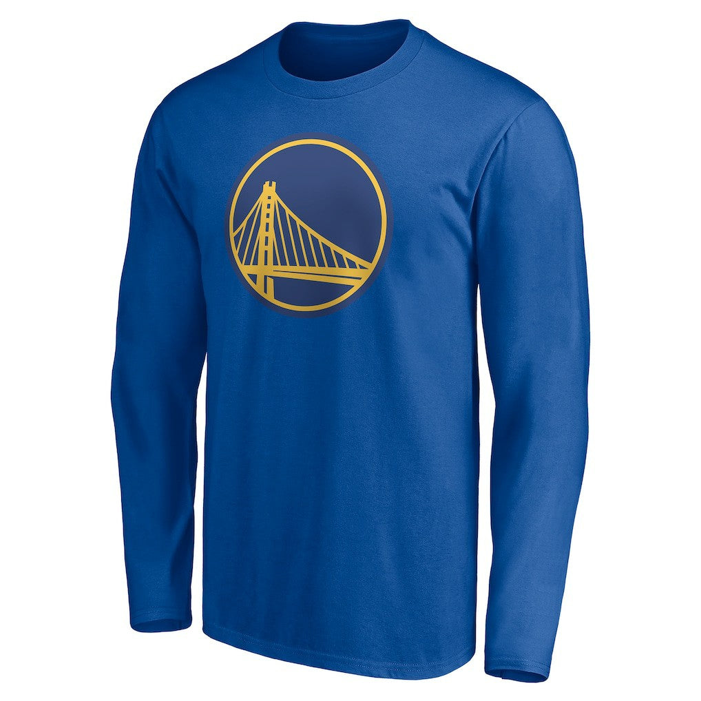Golden State Warriors Playmaker Personalized Name & Number Long Sleeve T-Shirt Royal - NBA