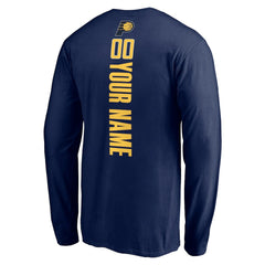 Indiana Pacers Playmaker Personalized Name & Number Long Sleeve T-Shirt Navy - NBA