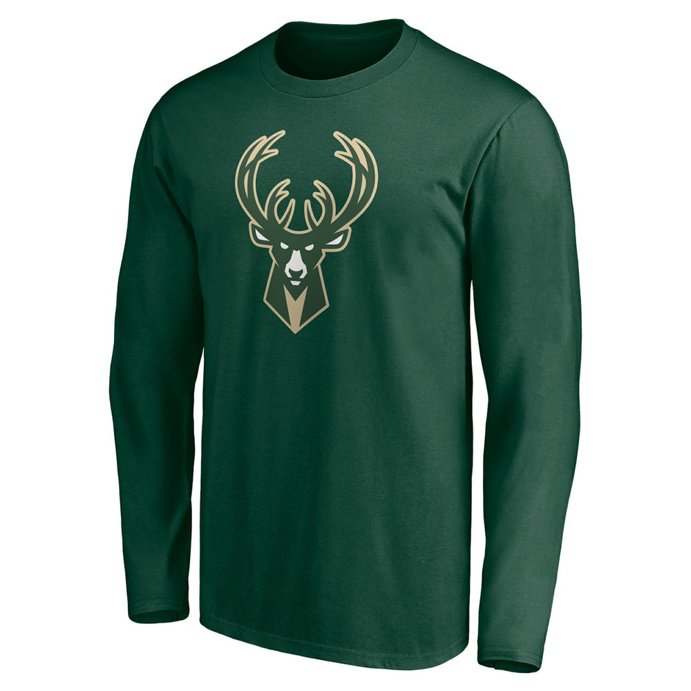 Milwaukee Bucks Playmaker Personalized Name & Number Long Sleeve T-Shirt Hunter Green - NBA
