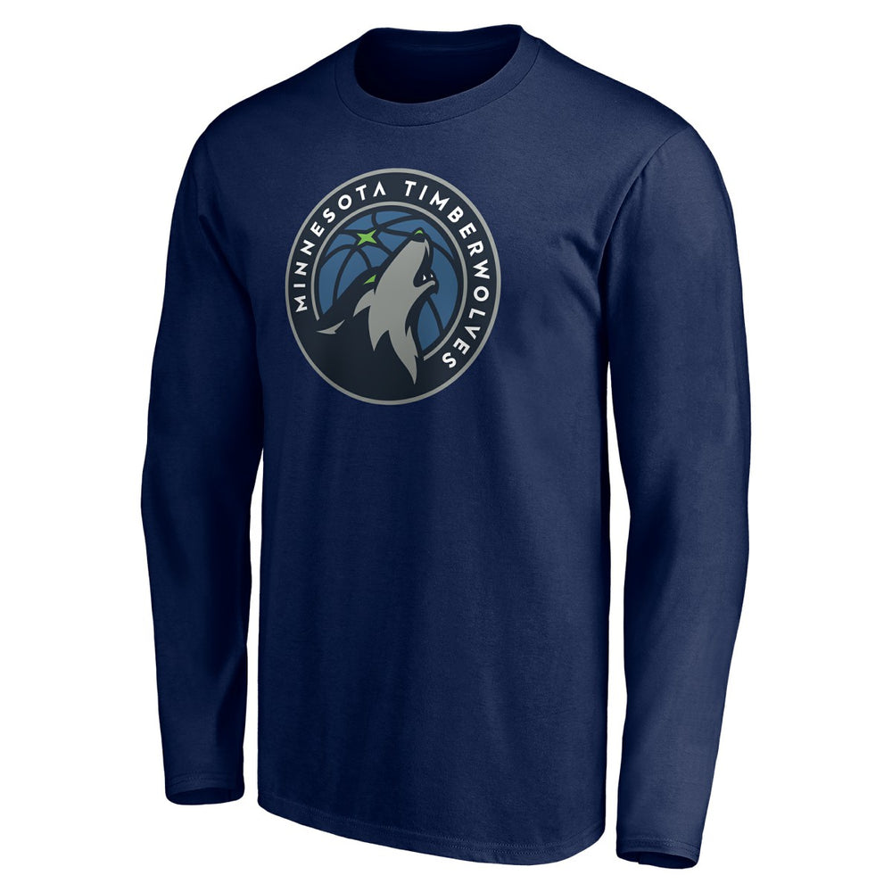 Minnesota Timberwolves Playmaker Personalized Name & Number Long Sleeve T-Shirt Navy - NBA