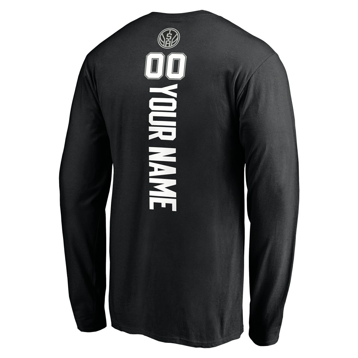 San Antonio Spurs Playmaker Personalized Name & Number Long Sleeve T-Shirt Black - NBA