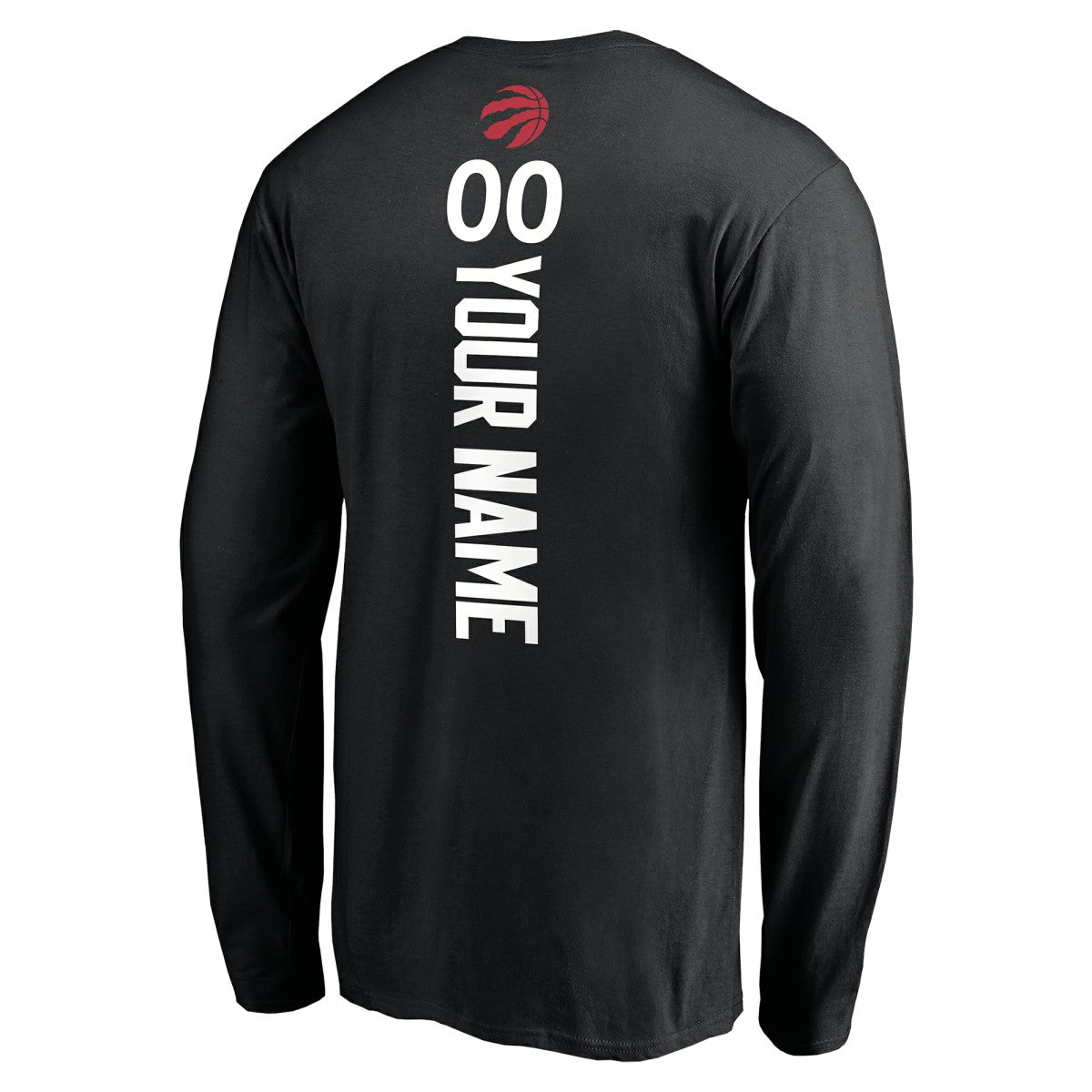 Toronto Raptors Playmaker Personalized Name & Number Long Sleeve T-Shirt Black - NBA
