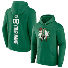 Boston Celtics Playmaker Personalized Name & Number Pullover Hoodie Green - NBA