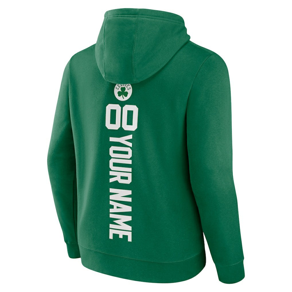 Boston Celtics Playmaker Personalized Name & Number Pullover Hoodie Green - NBA