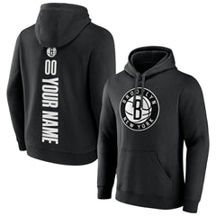 Brooklyn Nets Playmaker Personalized Name & Number Pullover Hoodie Black - NBA