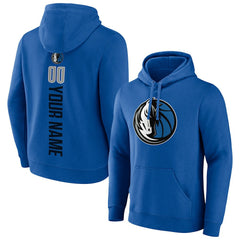Dallas Mavericks Playmaker Personalized Name & Number Pullover Hoodie Blue - NBA